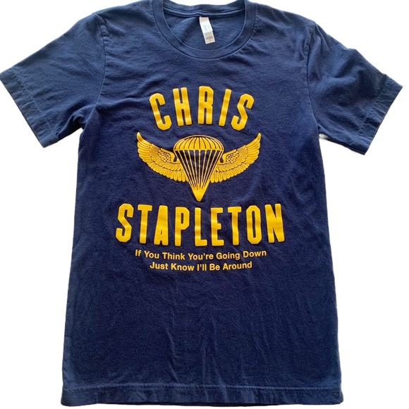 Bella Canvas Navy Blue Graphic Tee Size Smsll - Picture 1 of 4